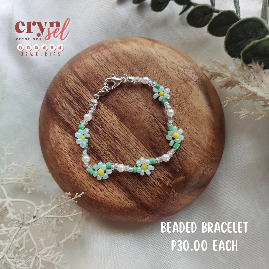 Beaded Bracelet Green