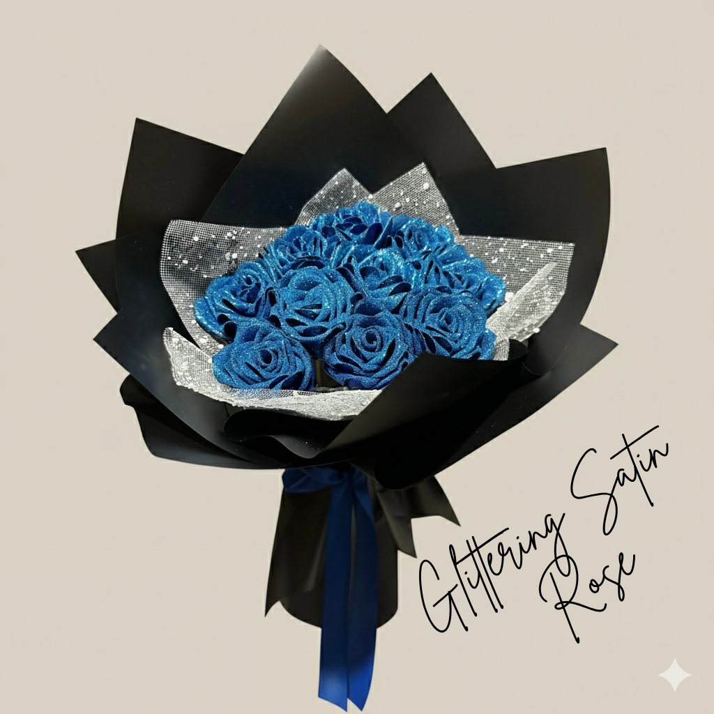 Glittering Satin Rose