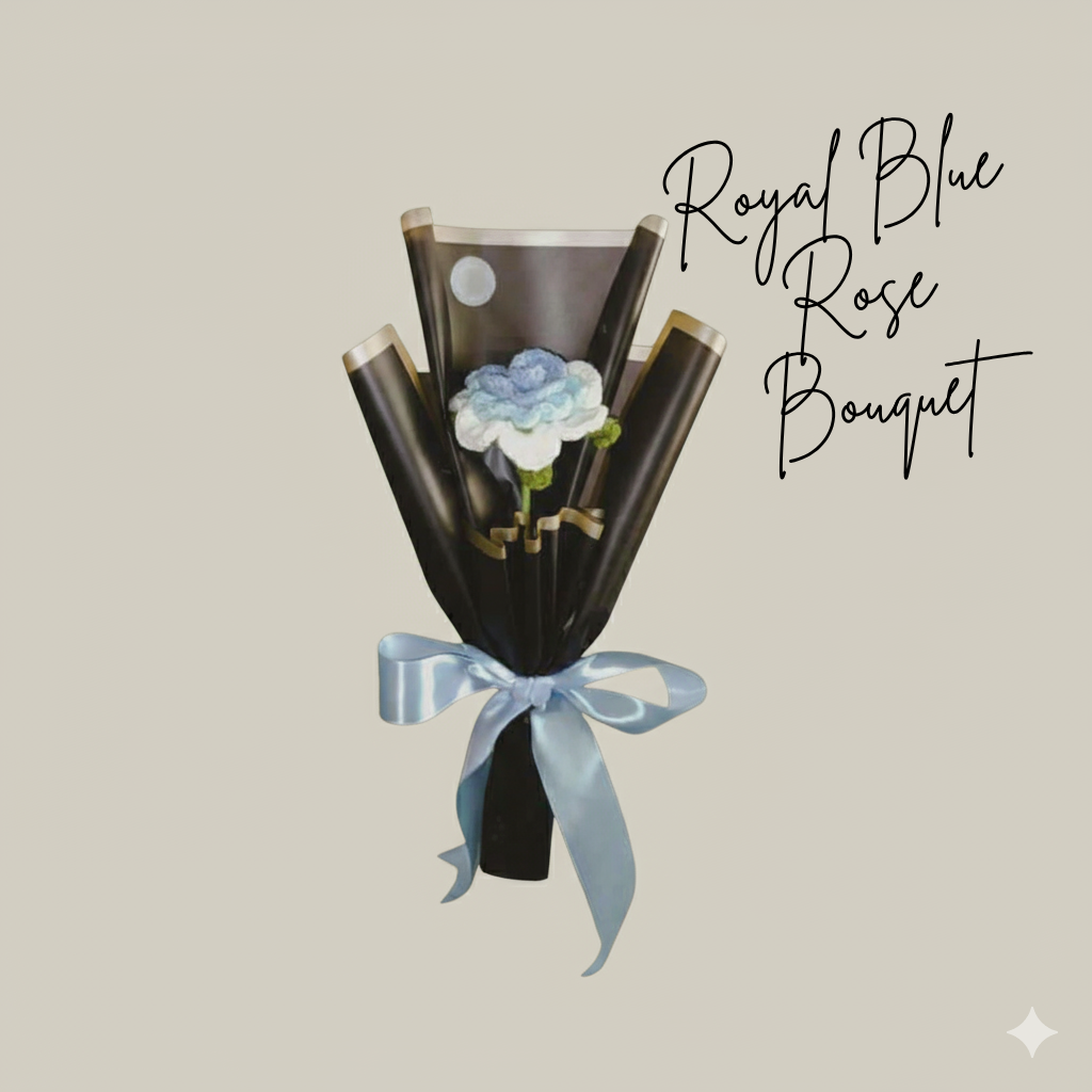 Royal Blue Rose Bouquet